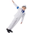 thumbnail image 5 of RFQWOVSR Boys Retro Striped Suit Set Stage Party Performance Wear with Bow Tie for Halloween 8-9 Years, 5 of 5