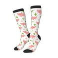 thumbnail image 2 of Daiia Sports Socks Funny Little Pigs Printed Novelty Crew Socks for Men Women Knee High Socks Cotton Socks Soft & Breathable Support Unisex Socks, 2 of 9