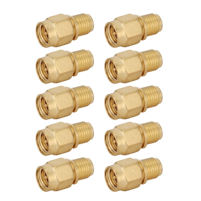 RF Coaxial Cable Adapter, Wide Frequency Band 10Pcs SMA J To RPSMA K RF Coaxial Connector For GPS Systems For Radio Transmitters ANGGREK HC1021