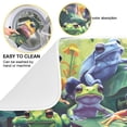 thumbnail image 2 of Colorful Frogs on Leaves Dish Drying Mat 16x18 Absorbent Microfiber Draining Rack Pad for Kitchen Counter Sink, 2 of 8