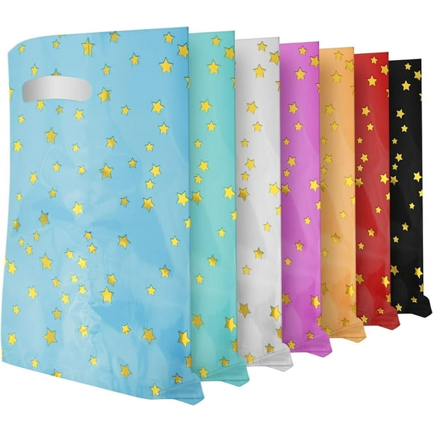 Bolsas de Regalo, 70PCS Bolsas de Dulces de Regalo Coloridas, Bolsa Cumpleaños, Bolsa Plastico de Colores, Bolsas para Fiestas de Cumpleaños/Bodas/Navidad