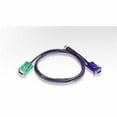 thumbnail image 2 of ATEN 2L-5202U - Keyboard / video / mouse (KVM) cable - USB, HD-15 (VGA) (M) to USB, HD-15 (VGA) (M) - 6 ft - for KVM on the NET CS1708, CS1716; Master View max CS-1716; MasterView USB KVM Switch CS-1708, 2 of 4