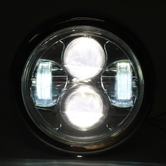 Phare 1500 Vn, Faro Moto Universal Vintage Aluminio Retro LED Faros Redondo Faro Para Motos 12V