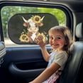thumbnail image 3 of KUIFORTI Car Window Shades for Side Window, Highland Cow Car Sun Shade Baby Sun Visor, Sun Glare UV Rays Protection, Foldable Car Window Screens for Camping Travel, 3 of 8