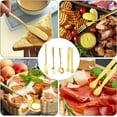 thumbnail image 2 of 18 Pieces Charcuterie Board Accessories Stainless Steel Cheese Butter Spreader Knives Set Include Mini Serving Tongs, Knives, Spoons, Forks, Honey Dippers for Party Wedding, 2 of 6