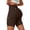 Coffee -CA31, variant on IYYVV Women Workout Biker Shorts with Cargo Pockets Butt Lifting High Waisted Tummy Control Short Leggings Dark Gray M