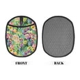 thumbnail image 2 of Pofeuu Blooming Cactus Print Silicone Pot Mat Mitten With Hanging Loop Heat Resistant Oven Mitts Non-Slip Bbq Baking Smoking Potholders, 2 of 7