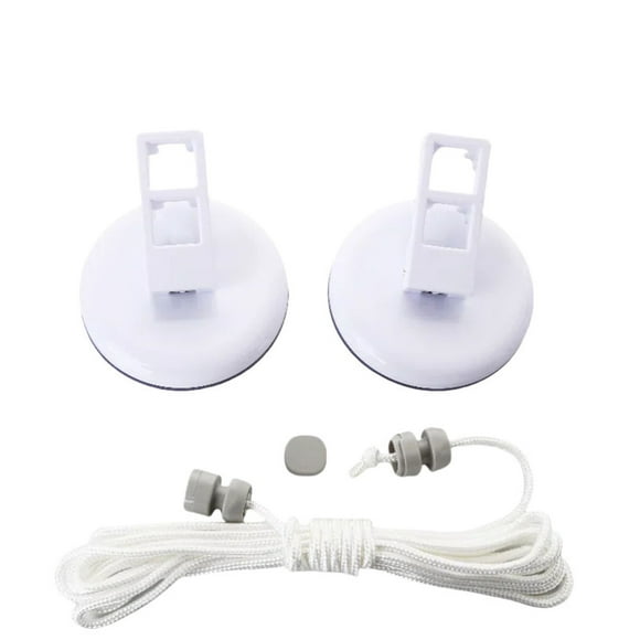 EGNMCR Portable Outdoor Suction Cup Clothesline Indoor Retractable Punch- Thick Balcony Extension Clothesline Outdoor Clothesline
