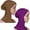 Camel+Purple, variant on 2 Pcs Modal Hijab Cap Muslim Stretchy Turban Full Cover Shawl Cap Full Neck Coverage Hijab for Women
