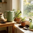 thumbnail image 5 of 2L Long Mouth Watering Can with Needle Nozzle for Houseplants & Gardening – Durable Plastic, Comfortable Grip, Ideal for Potted Plants, Balcony & Indoor Gardening,Green, 5 of 6