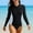 Black, variant on IVEYRTF Girls Long Sleeve Rash Guard Swimsuit High Neck with Half Zip for Swimming Training Sun Protection Water Sports Activities Performance Bathing Suit(Black,12-13 Years)