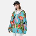 thumbnail image 3 of Fotbe Tropical Jungle Flamingo Chaqueta con Protección Solar UPF 50+ para Hombre y Mujer, Camisa con Capucha y Bolsillos-Large, 3 of 7