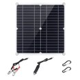thumbnail image 3 of Flexible Solar Panels Kit 20W with 300W Controller 12V Power Supply USB Charging Interface Solar Board Waterproof Solar Cells for Phone RV Car, 3 of 8