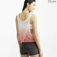 thumbnail image 2 of Aeropostale Womens Gradient Fringe Tank Top, Orange, Juniors, X-Small, 2 of 2