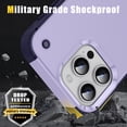thumbnail image 3 of ELEHOLD Rugged Case for iPhone 16 Pro Max,Hybrid Military Grade Drop Protection Built-in Hidden Kickstand Shockproof Armor Cover for iPhone 16 Pro Max, Lightpurple, 3 of 7