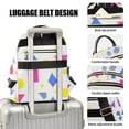 thumbnail image 3 of FORMRS Mini Backpack Purse for Women Travel Daypack Casual Shoulder Bag, Yellow Retro Round, 3 of 7