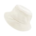 thumbnail image 3 of Djtdsds Toddler Kids Solid Color Bucket Hat Wide Brim Sun Hat for Boys and Girls Size:6-16 Years, 3 of 4