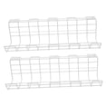 thumbnail image 5 of DRAFIDEEP 2Pcs Under Cable Wire Racks White for Office Organization 11In, 5 of 8
