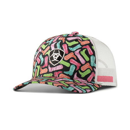 Ariat Ladies Cap Cowboy Boots Print Multicolor