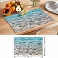 thumbnail image 6 of Ocean Water Ripple Placemats Set of 12 Summer Seaside Underwater Scene Place Mats Indoor Wipeable Table Mats Washable Cloth Dining Table Placemats for Kitchen Holiday Party Home Decor 13x19 Inch, 6 of 9