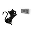 thumbnail image 1 of Reloj de pared,Reloj de pared con diseño de gato para guardería,sala de juegos y interior,Reloj con giro automático,Reloj giratorio automático con pantalla grande para hotel,casa y, 1 of 8