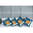 thumbnail image 2 of Ambesonne Cartoon Throw Pillow Cover 4 Pack, Sleeping Sketched Lion Form, 16", Multicolor, 2 of 7