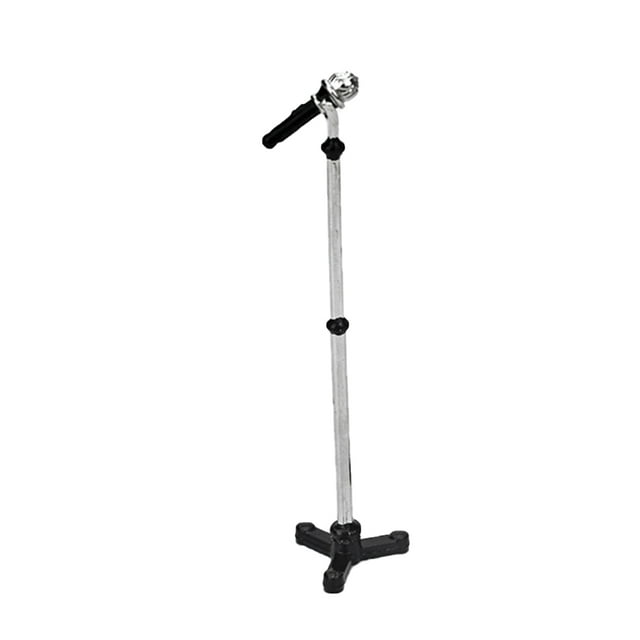 Mini House Microphone 1pc Mini House Accessories Mini Microphone Model Miniature Microphone Decor Metal Mini House Accessories Mini House Pretend Play Mini Decor for Dorm School Decor Black