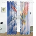 thumbnail image 2 of Eagle in Clouds Black Out Curtains 84 Inch Length Curtains for Sliding Glass Doors Bedroom Living Room 2 Pack, 2 of 6