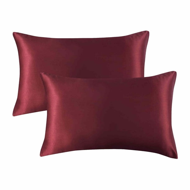 2 Piezas De Tamaño Estándar (50,8 X 66 Cm) Fundas De Almohada De Satén Con Cierre Tipo Sobre