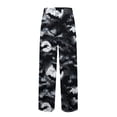 thumbnail image 4 of Satingcolo Men's Pajama Pants Halloween Skulls Black Sleep Bottoms Lounge Sleepwear Pockets Drawstring, 4 of 6