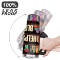 thumbnail image 6 of 40oz Bookshelf Book Lover Stainless Steel Flip Straw Tumbler Spill Proof Travel Cup Double Wall Vacuum Insulated Coffee Mug with Handle, 6 of 6