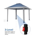 thumbnail image 3 of BouPower 13x13 Pop Up Canopy Gazebo,Canopy Tent,Outdoor Gazebo for Backyard & Patio Furniture,Pop Up Tent with Mosquito Netting & Double Roof for Backyard,Garden,Parties,Lawns,Outdoor and BBQs, 3 of 8