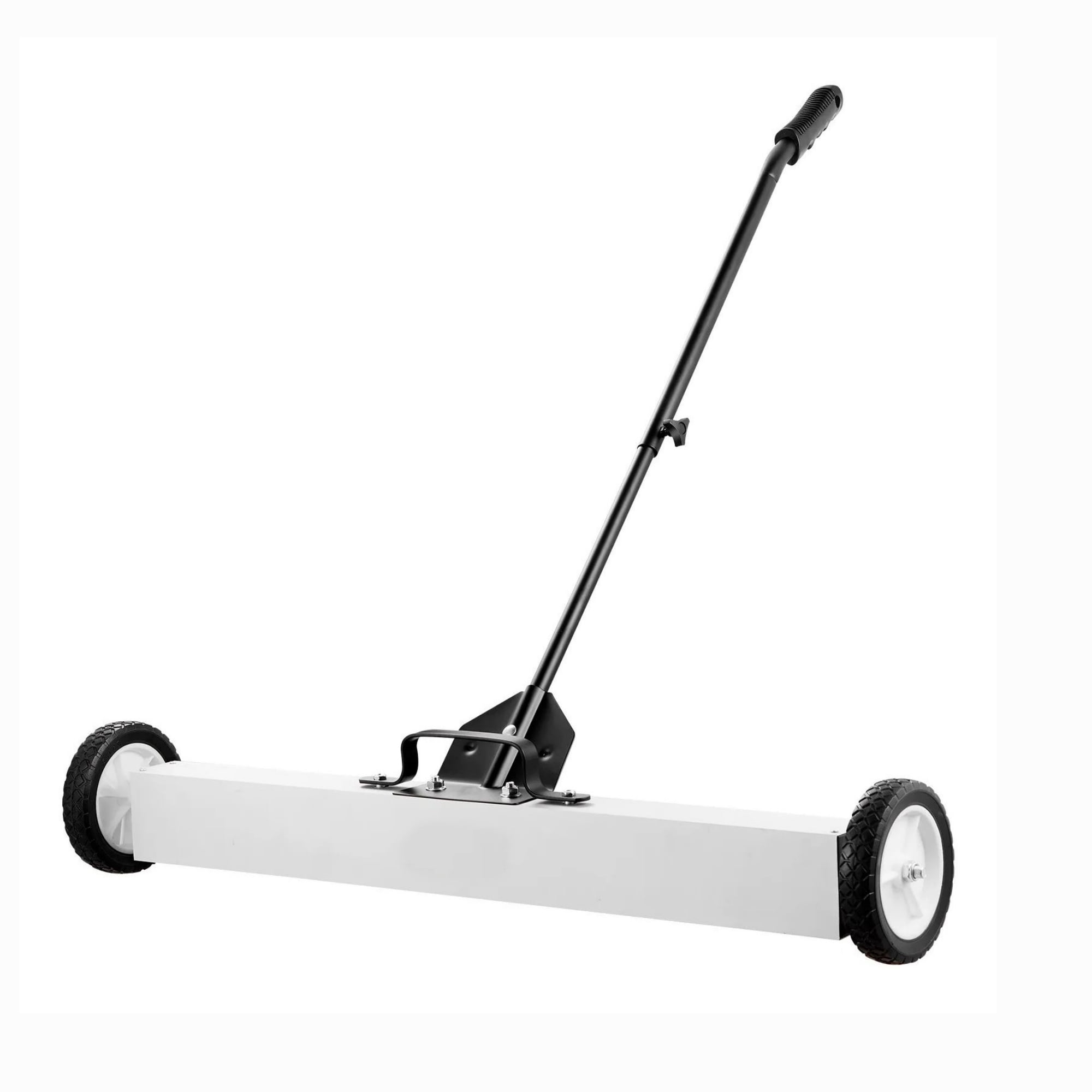 36" Magnetic Sweeper with Wheels, 55 lbs Telescoping Pickup Tool for Nails & Screws in Garage & Yard