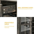 thumbnail image 2 of DWVO 53" Farmhouse Kitchen Buffet Sideboard with Sliding Barn Door, 3 Drawers, and Wine Rack, 2 of 9