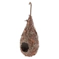 thumbnail image 3 of Casitas para pájaros de colibrí DYNWAVEMX Nido de pájaro de paja tejida a mano, 3 of 8