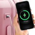 thumbnail image 2 of Juego de 2 piezas Luggage Traveler's Choice Pagosa, indestructible, rosa, 2 of 8