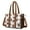 Brown Footballs Pattern, variant on Teacher Tote Bag,Baseball Gear Pattern Teacher Utility Tote Bag,Large Work Tote Bags for Women with Multiple Pockets,Top Zipper Closure,13.8x10.6x6.7 Inch
