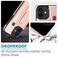 thumbnail image 3 of Funda con ranura para tarjetas oculta para iPhone 11, antigolpes, antideslizante, protección para cámara y correa de lazo., 3 of 5