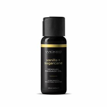 Wicked Sensual Care Vanilla & Sugarcane Massage Oil - 4 oz