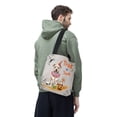thumbnail image 3 of Trick or Treat Pitbull Funny Mummy Cosplay Pumpkin Candy Basket All Over Print 3D Canvas Tote Bag Terrier Dog Lover Reusable Handbag - 12016, 3 of 5
