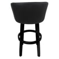 thumbnail image 2 of Swivel Wood Bar Stool 30" Joey - Vivian - Black Lava Vinyl - Black, 2 of 2