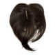 thumbnail image 1 of Flequillo Anemone de 15 cm, corto, liso, con raya al medio, de cabello humano real, pequeño y fino, con clip, para caída del cabello leve, apto para mujeres y hombres, tono rojizo (castaño oscuro)., 1 of 1
