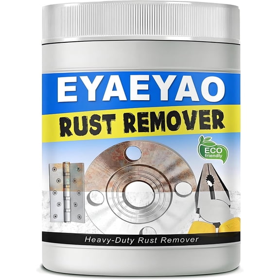 Rust Remover Powder for Concrete, Cement, Metal and Stainless Steel Surfaces, Safely and Quickly, Non-Corrosive, Rsuitable for Indoor and Outdoor Rust Removal (8 Ounces)