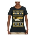 thumbnail image 2 of Wild Bobby City of Pittsburgh PIT American Football Fantasy Fan Sports Women Graphic T-Shirt, Black, Large, 2 of 6