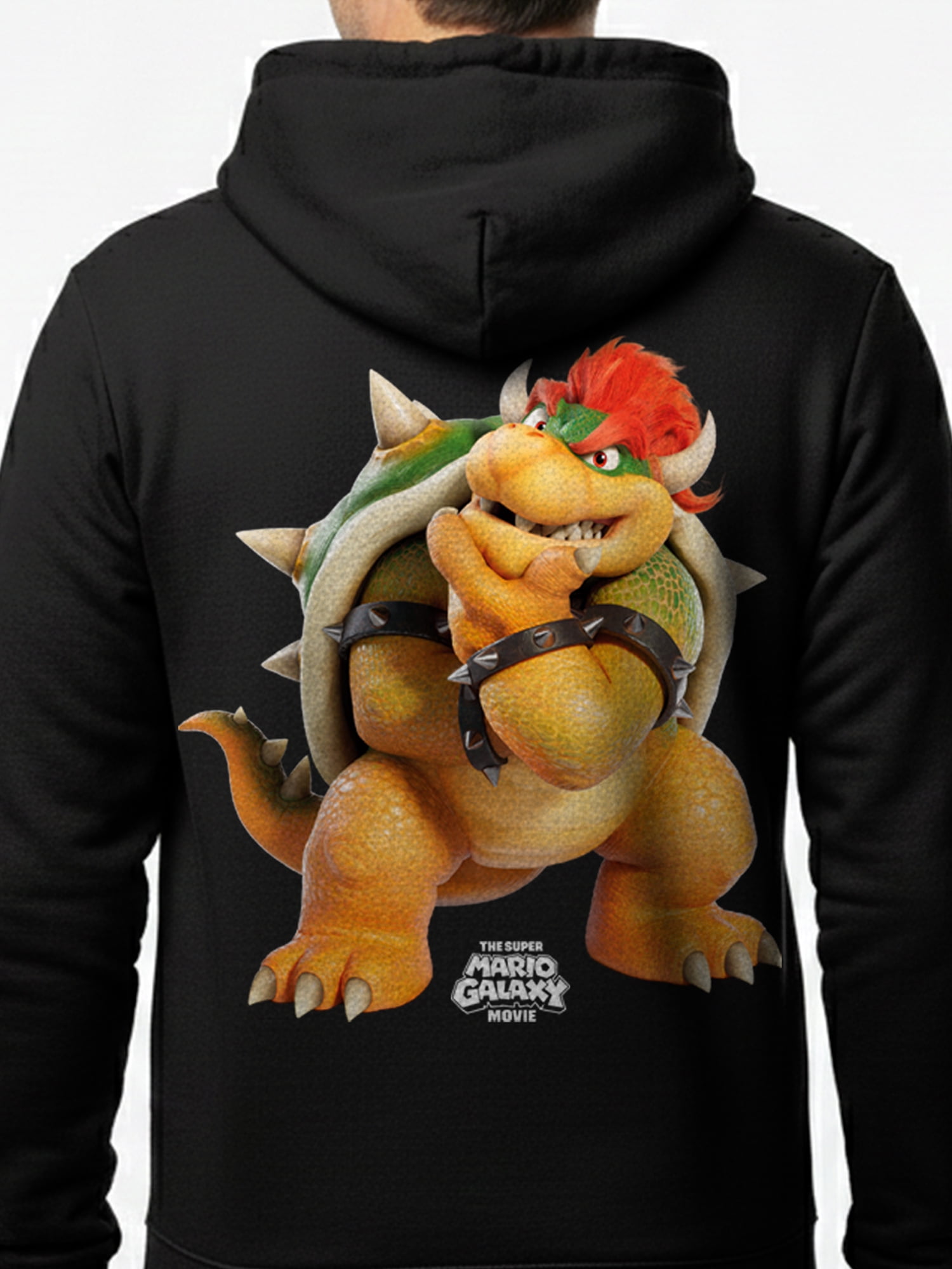Super Mario Galaxy, Men's & Big Men's Graphic Hoodie, Bowser, Sizes S-3XL