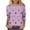3-Purple, variant on Sriper Three Quarter Sleeve Crew Neck Tops for Women,Cute Slim Fit 3/4 Sleeve Shirts,2025 Fall Tops & Blouses,Tunic Pullover,Business Casual Outfits,Camisetas Mujer Ofertas Purple S