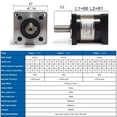 thumbnail image 5 of High Precision Nema23 Planetary Gearbox Gear Ratio 4:1,5:1,10:1~70:1 Reduction Gear For Nema23 Stepper Motor Reducer 4000rpm
--------
,Stable Internal Structure, 5 of 5