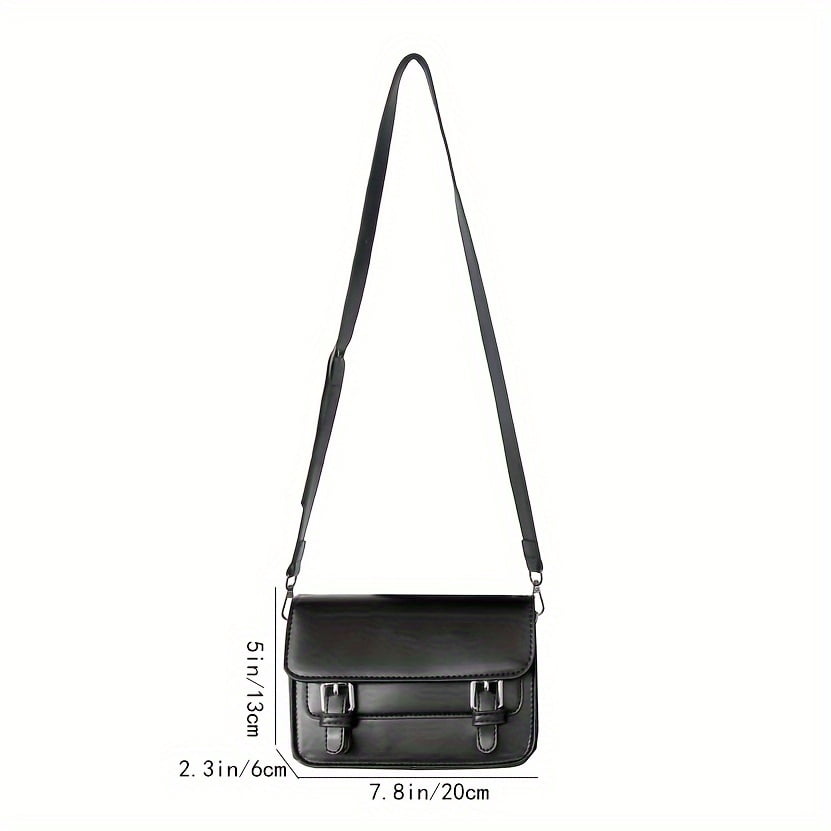 MMYGU Square Sling Bag For Men Small Flip Messenger Bag Versatile Crossbody Bag For Hanging Out & Daily Commute Best Couple Bag