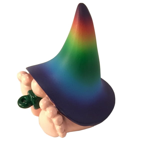 GlitZGlam Miniature Baby Gnome “Bo” – the Rainbow Baby Gnome for the Gnome and Fairy Garden
