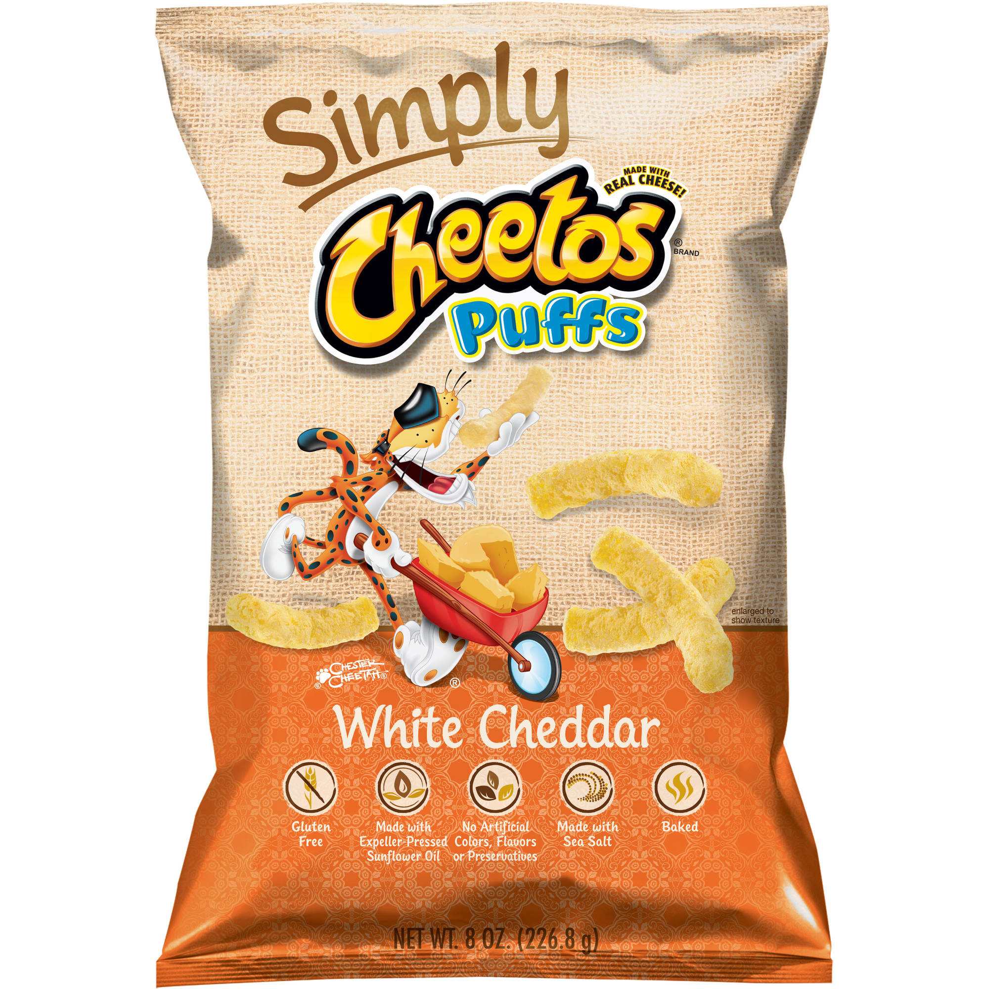 Simply Cheetos Puffs White Cheddar Cheese Flavored Snacks, 8 Oz ...